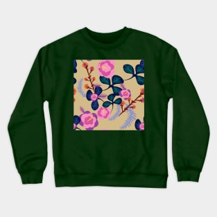 Floral background illustration Crewneck Sweatshirt